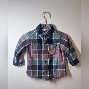 Rugged Butts Boys Plaid Button Down Shirt
